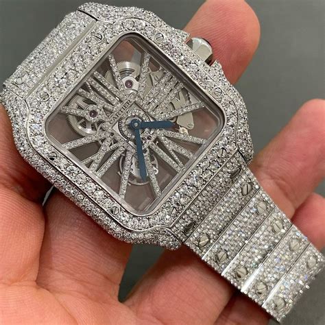 cartier skeleton iced out review.